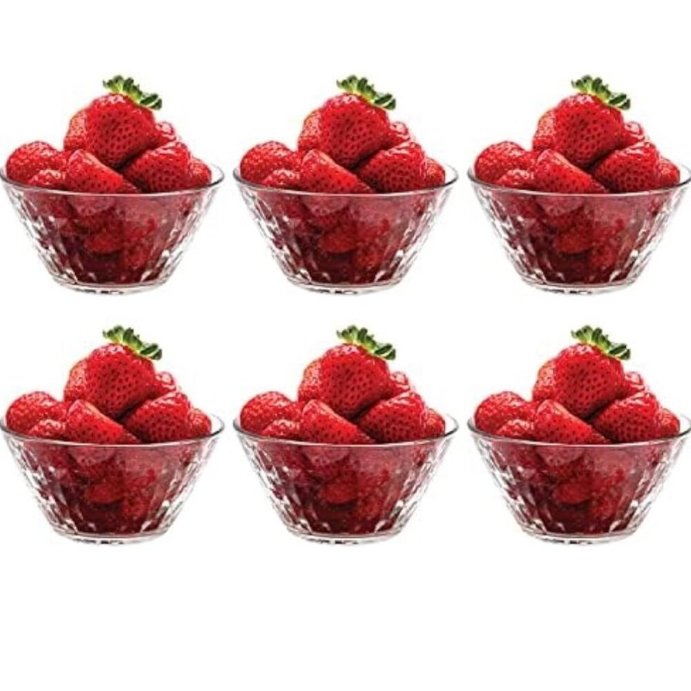 Set of 6 Small Decorative Glass Bowls Bowls NEW in box